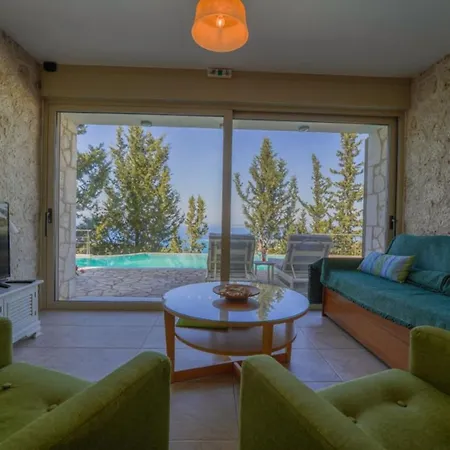 Panoramic Ocean Views Jiulita Lefkada Semesterbostad Tsoukaládhes