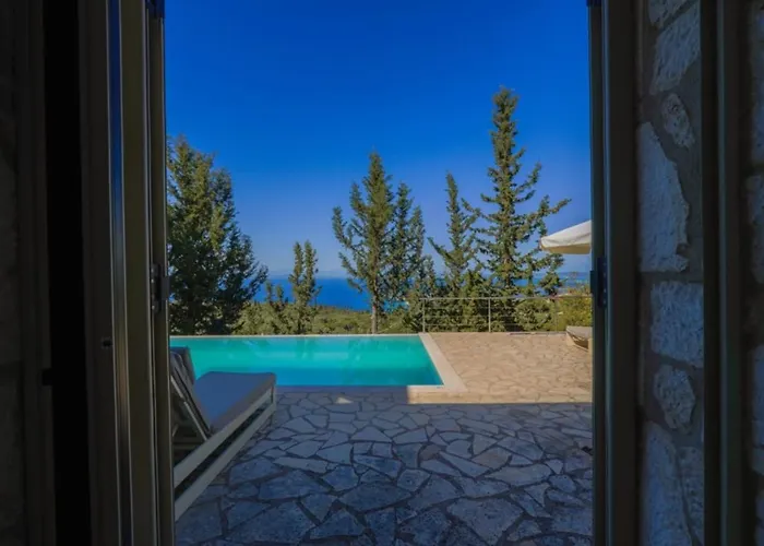 Panoramic Ocean Views Jiulita Lefkada Case de vacanță Tsoukaládhes